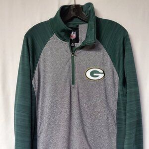 Green Bay Packers NFL Quarter Zip GIII Jacket Size Medium